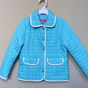 Light Aqua Quilted Jacket